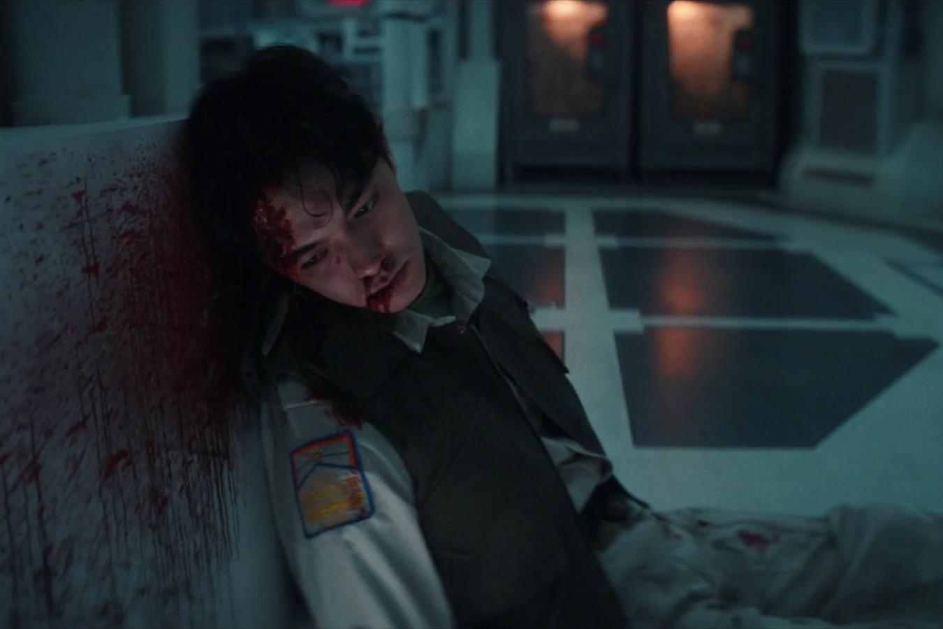 Clem Madey lying dead in the Maginot zoo lab after Petrovich's ambush in Alien: Earth
