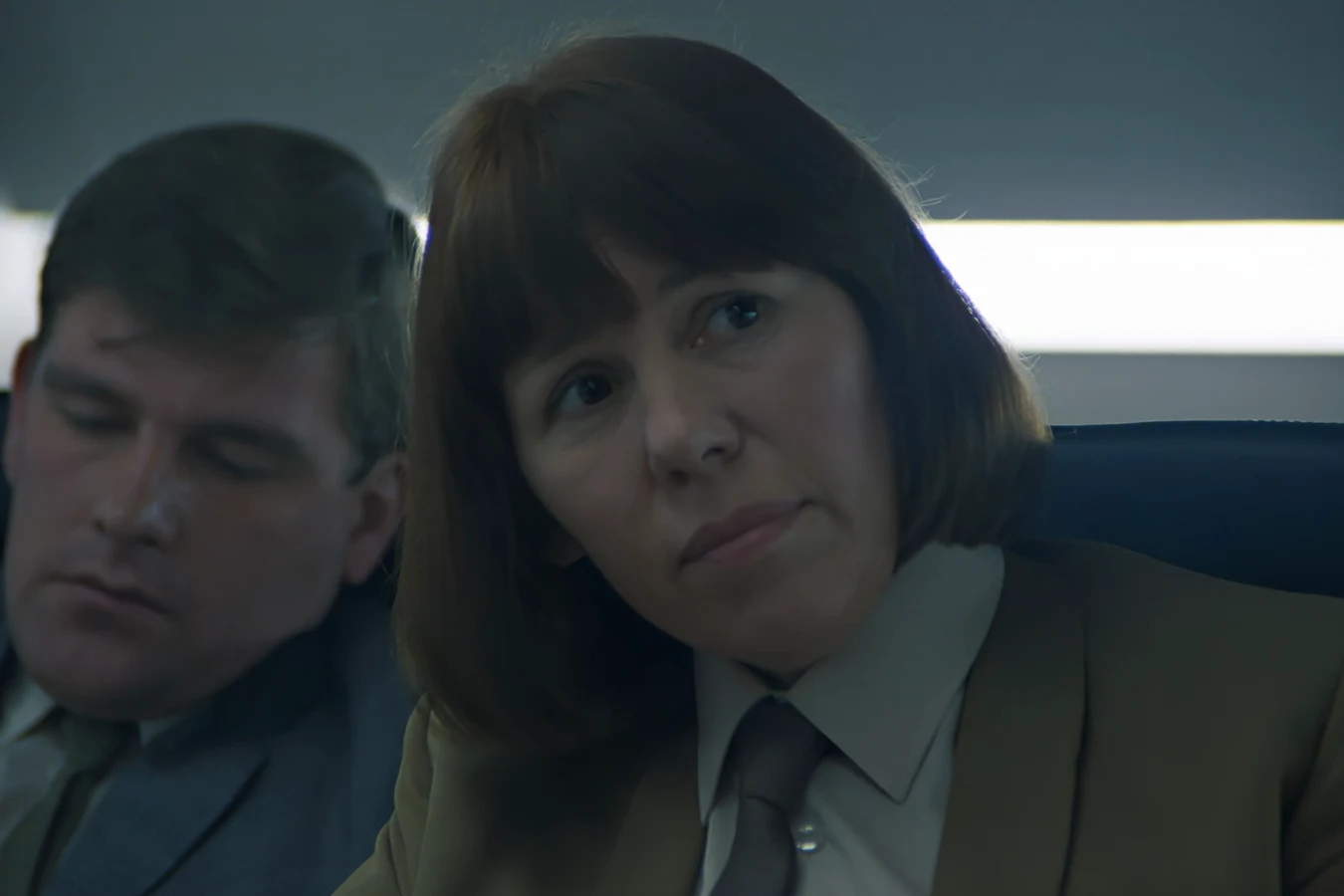 Valerie Colgan as the ECA representative at the board of inquiry in Aliens