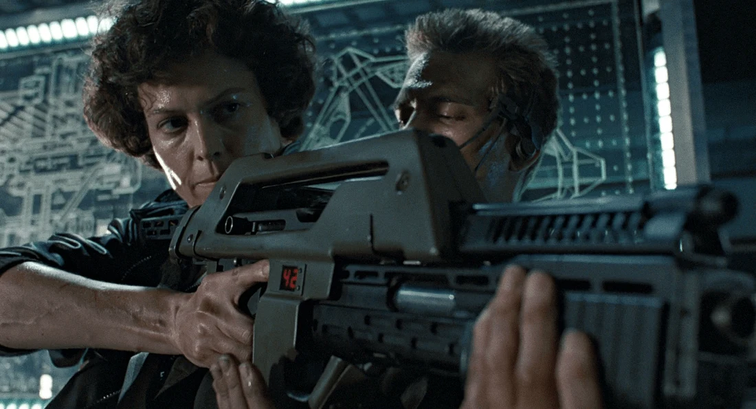 The M41A Pulse Rifle used by the Colonial Marines