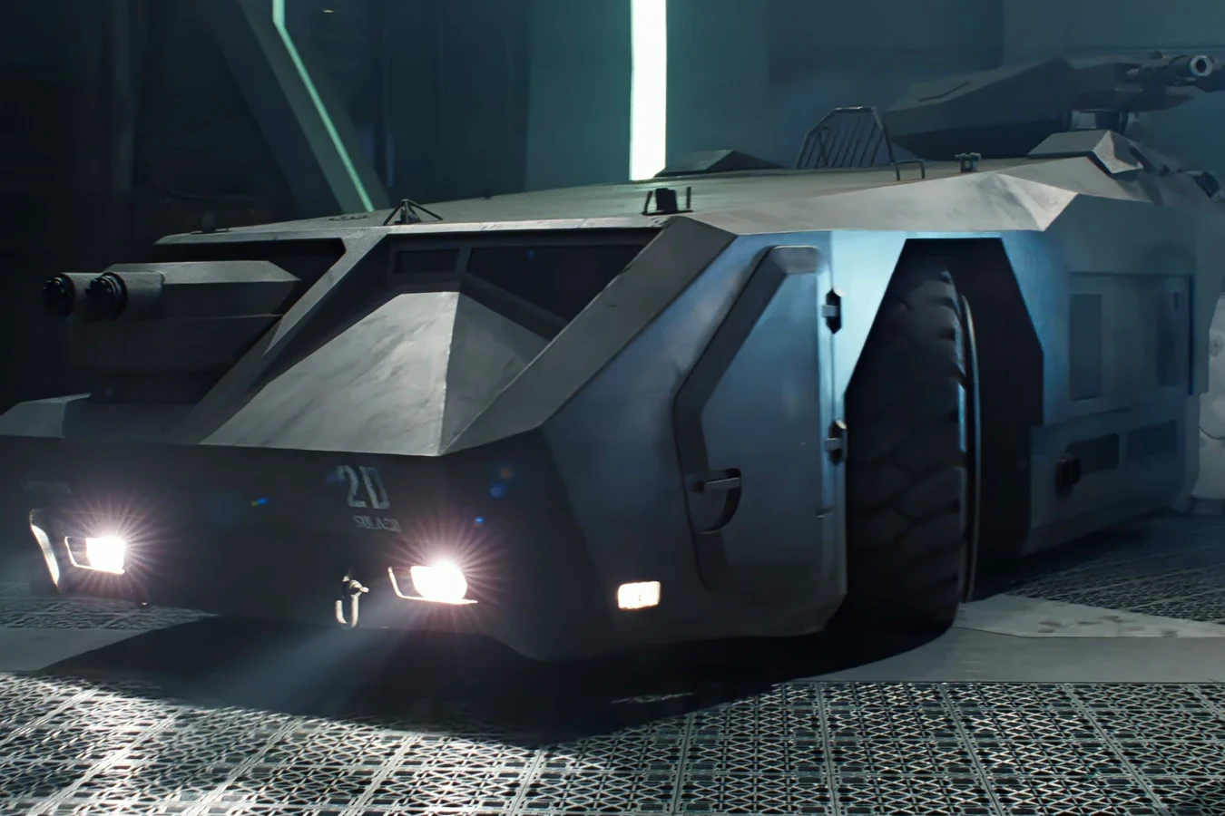 The M577 APC in the Sulaco hangar from Aliens