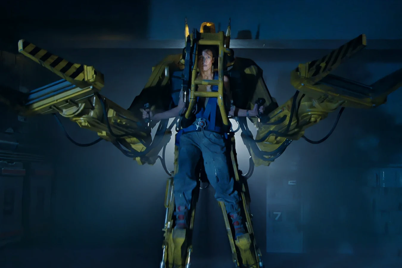 Caterpillar P-5000 Powered Work Loader bipedal cargo exo-suit