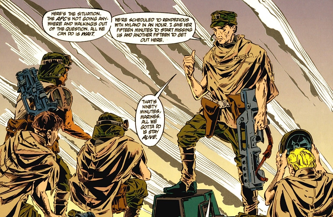 Lieutenant Henry from the Aliens: Colonial Marines comic series