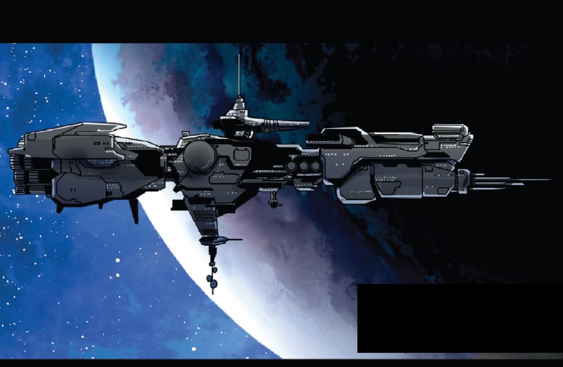 The USS Francis Marion from Alien Annual by Marvel