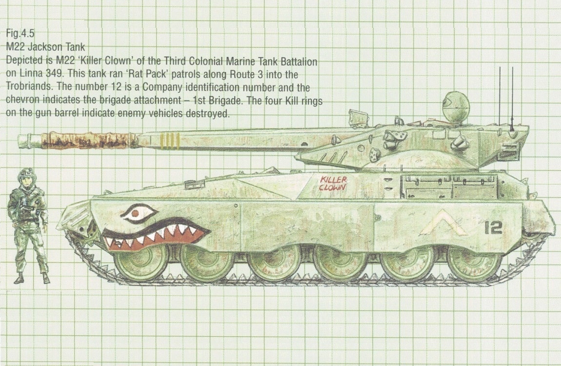 The M22 Jackson Tank from Colonial Marines Technical Manual
