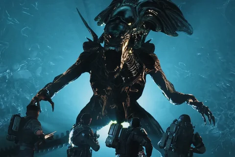 Colonial Marines vs. Alien Queen from Aliens: Fireteam 2 Elite