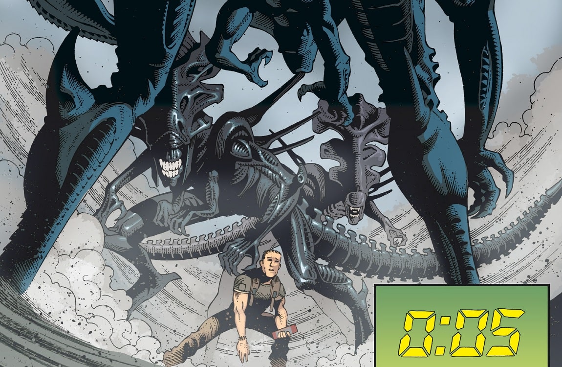 Zula Hendrik's Team vs. Three Xenomorph Queens from Aliens: Rescue