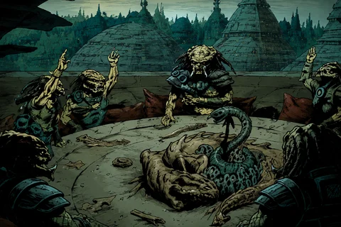 The Council Of Ancients as the ruling authority of the Yautja