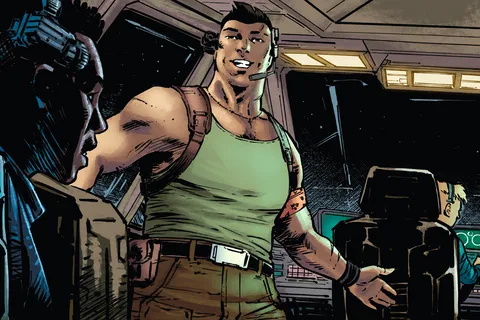 Cutter Vasquez in Aliens: Aftermath, Renegade XM leader and nephew of Jenette Vasquez