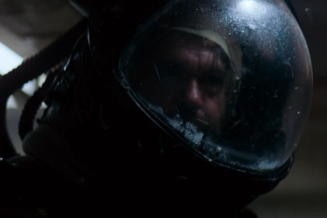Dallas in a Nostromo helmet on LV-426 in Alien