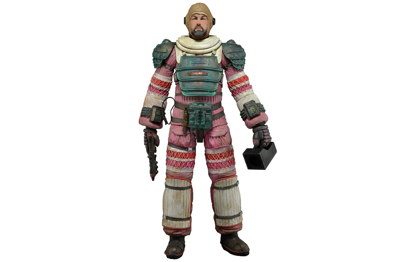 NECA 7-inch Dallas in a Nostromo compression suit with helmet, pistol, and flashlight