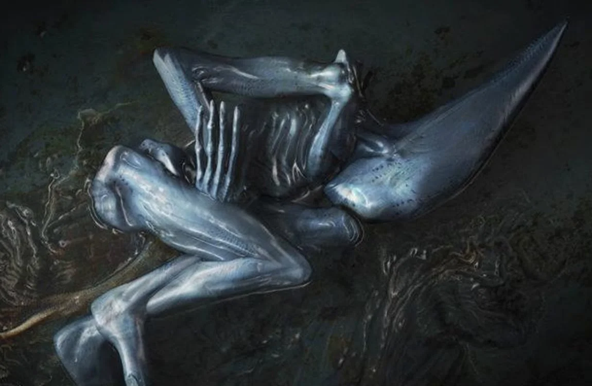 Concept art for the Deacon from Prometheus