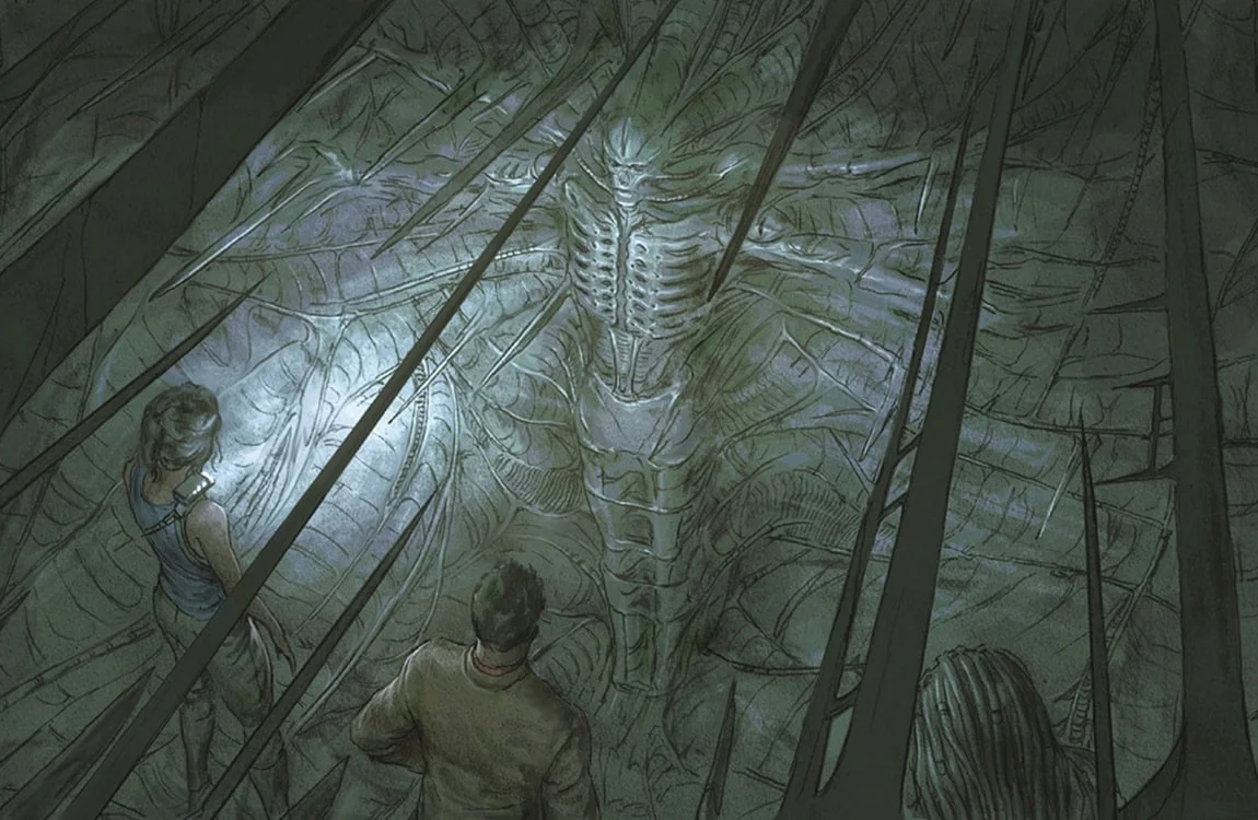Elden The Black Goo infected android merges with the Deacon mountain