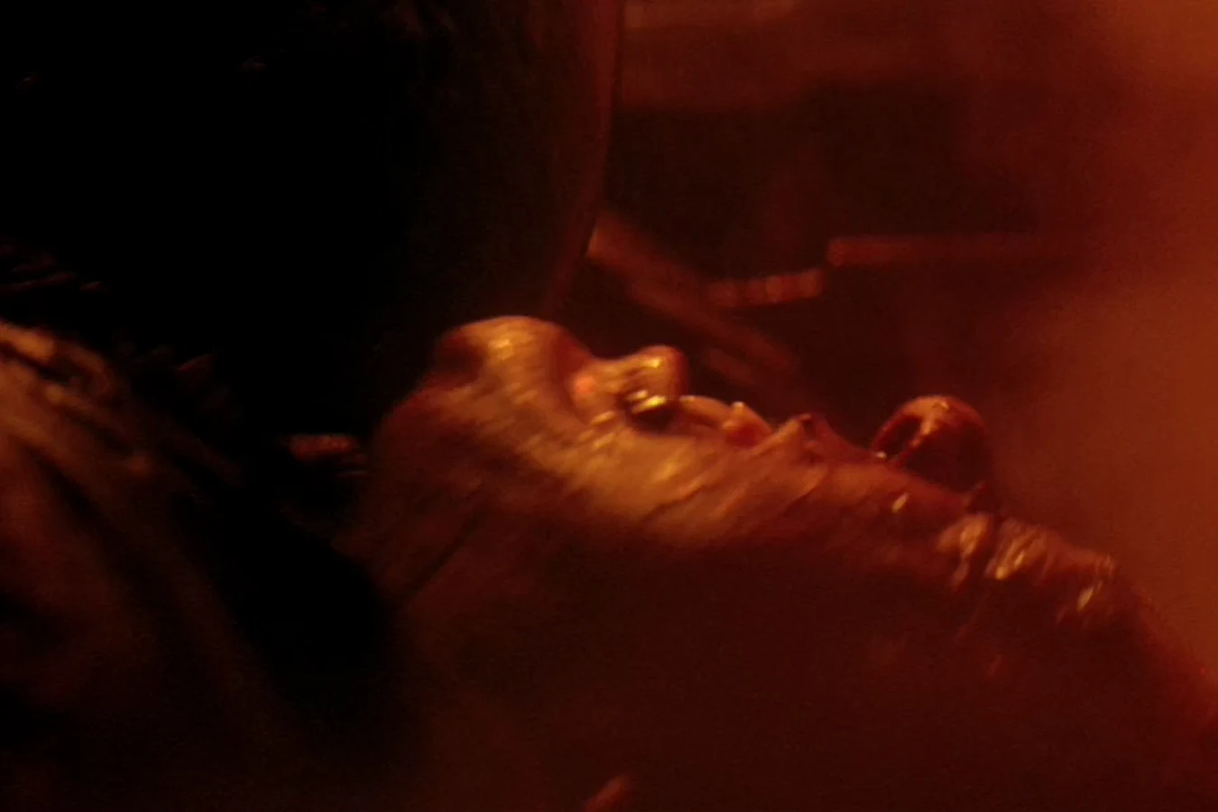 Dillon's face under the molten lead in Alien 3