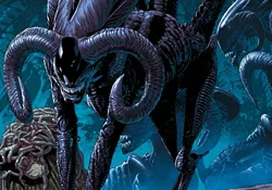 A Xenomorph showing traits inherited through the DNA reflex