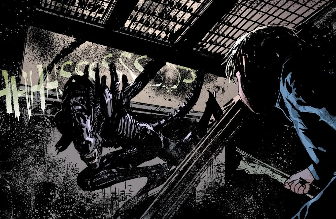 A Xenomorph showing inherited instincts while hunting