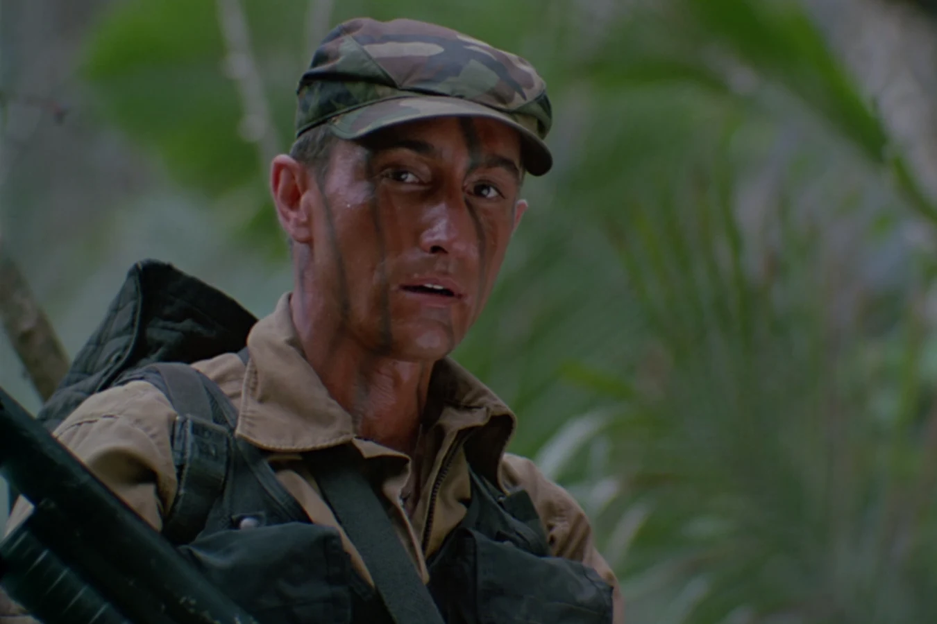 Poncho Ramirez with his six-shot grenade launcher in Predator