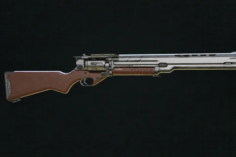 HNT-1 El Alamein Revolver Rifle in profile from Aliens: Fireteam Elite 2