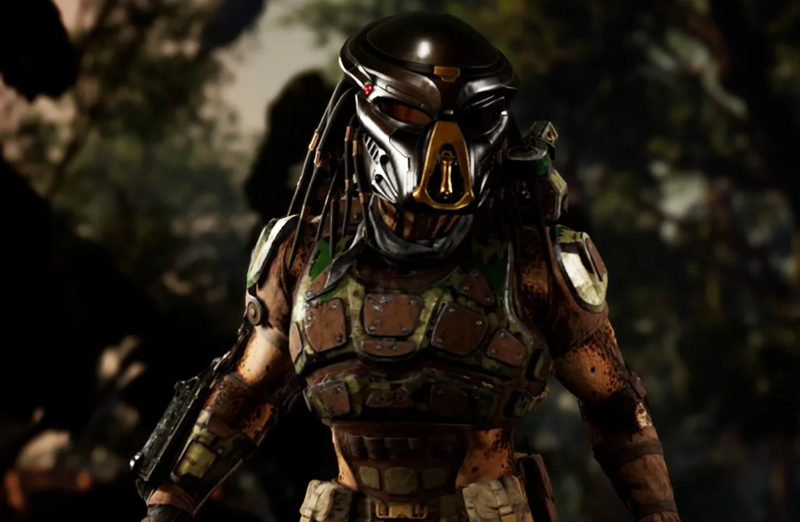 The Emissary Predator wearing military-inspired armor