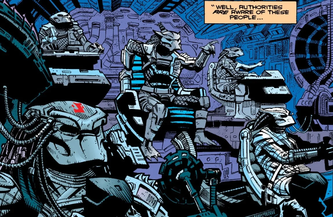 The Enforcer Predator clan from Predator: Bad Blood