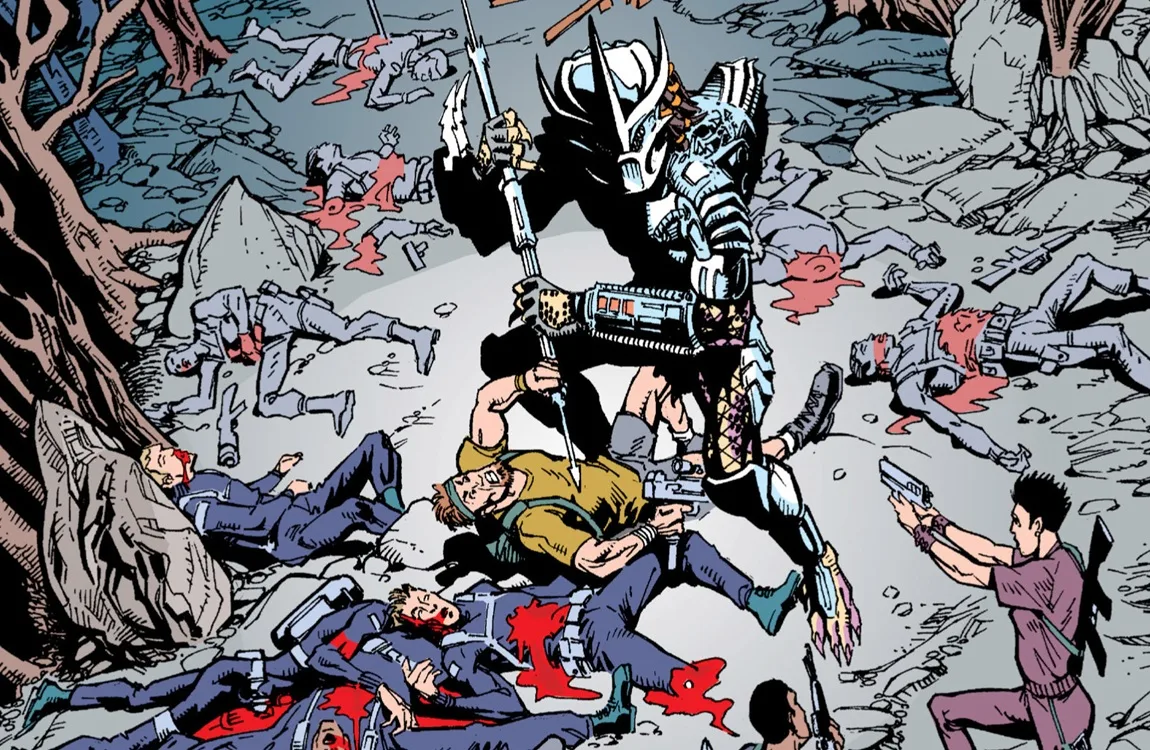 The Enforcer Predator standing off against John Pulnick's team