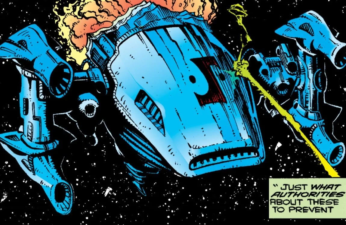 The Enforcer Predator ship arriving on Earth