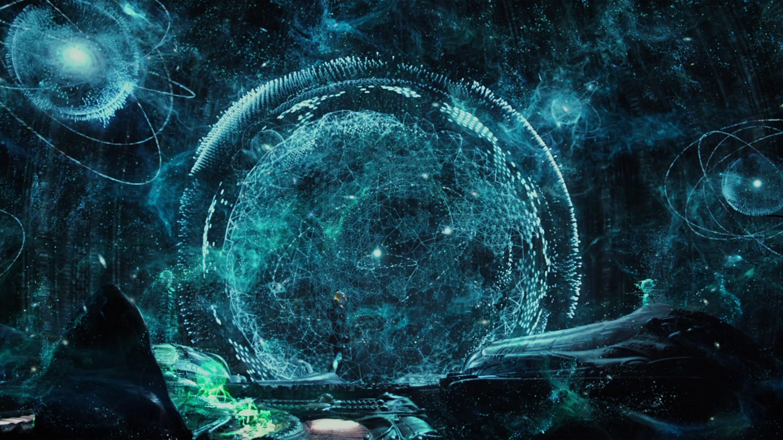 The Engineer hologram star map in Prometheus