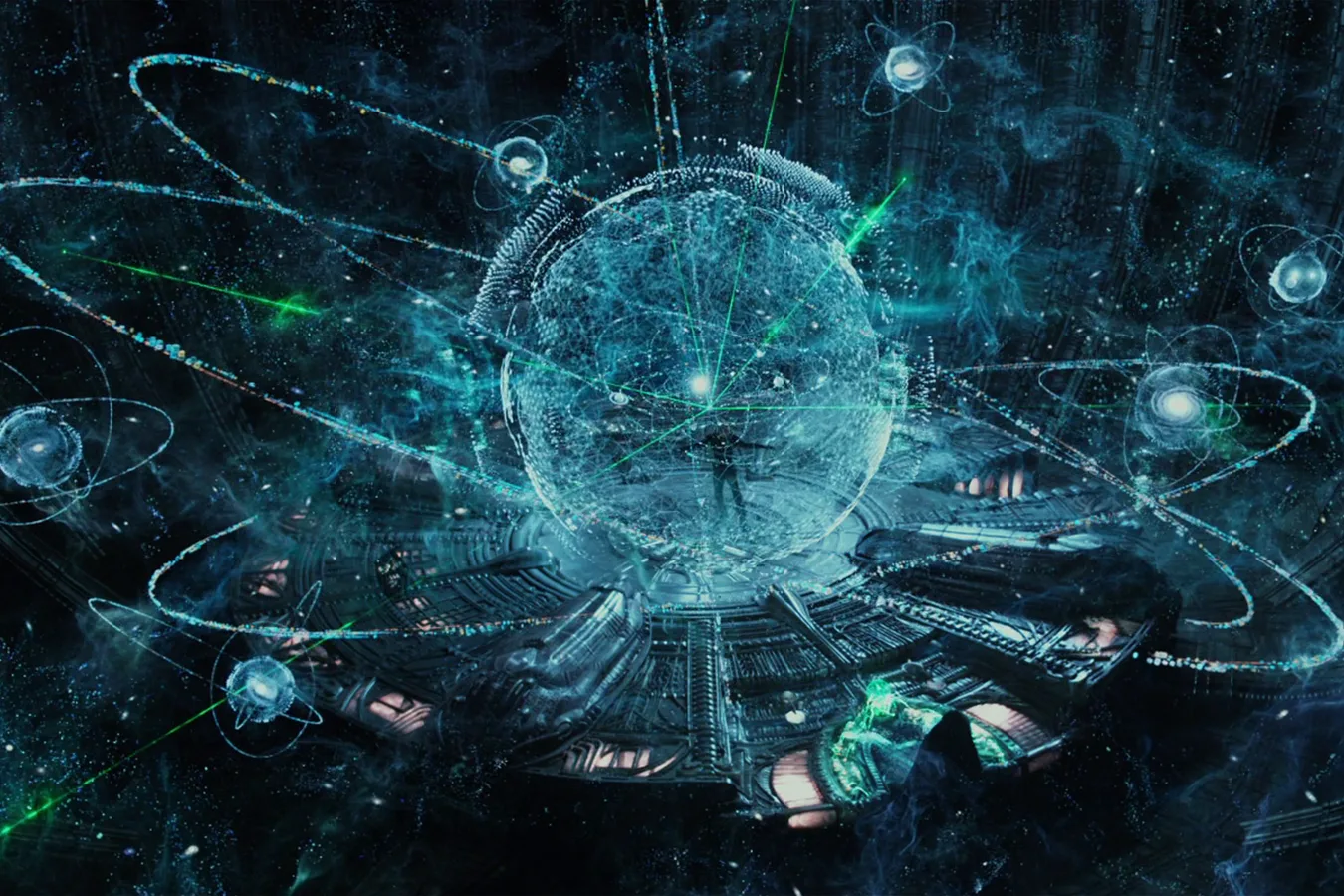 The Engineer universe hologram star map in Prometheus