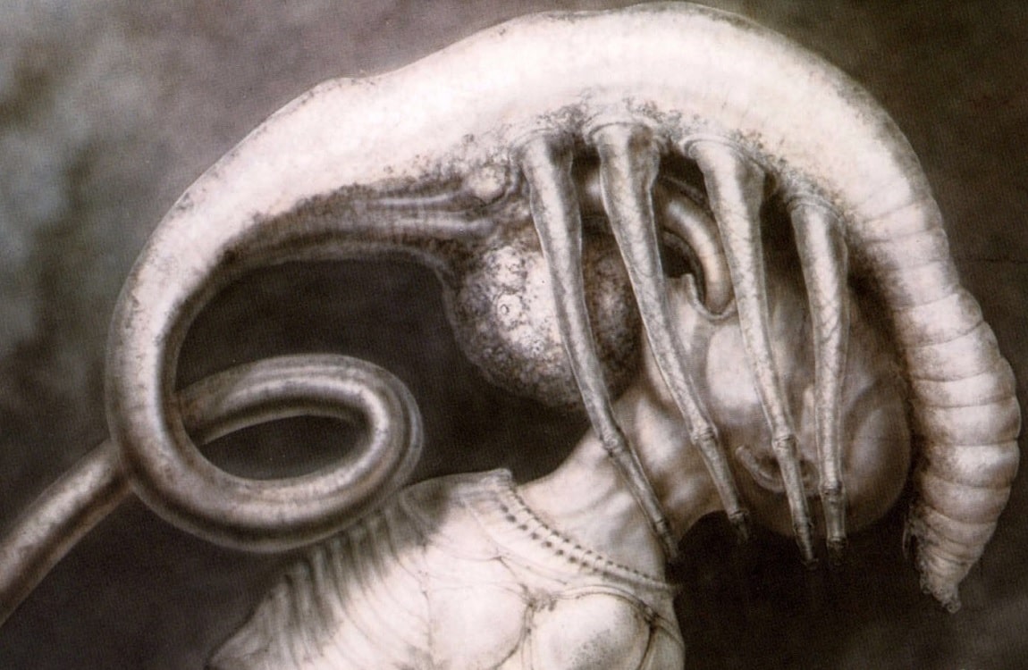 Giger's Original Facehugger design