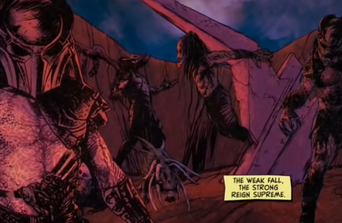 The three Super Predators capturing the Crucified Predator