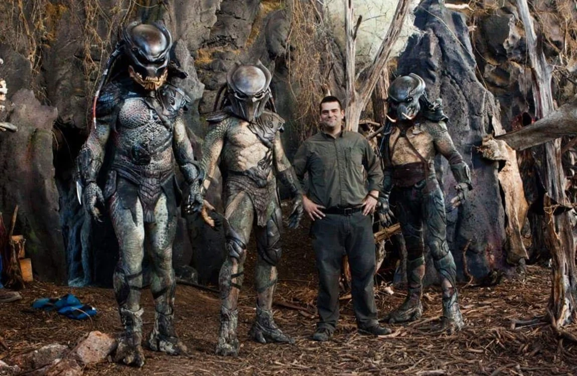 A Behind The Scenes photo of the three Super Predators