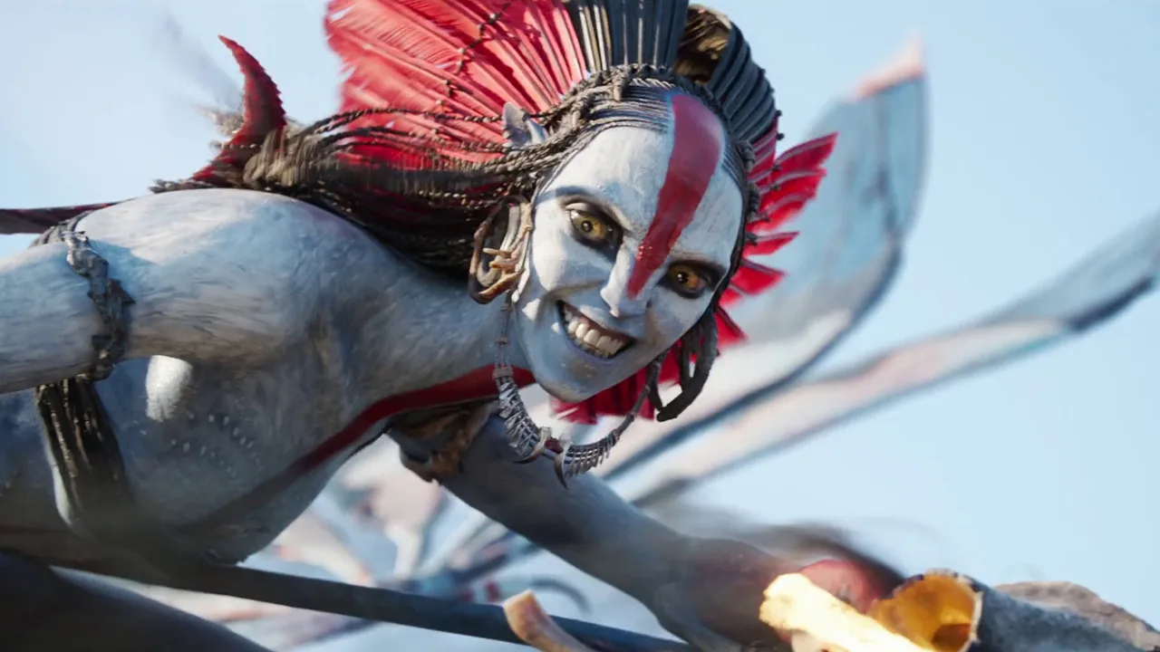 Female Na'vi characters from Avatar standing together on Pandora