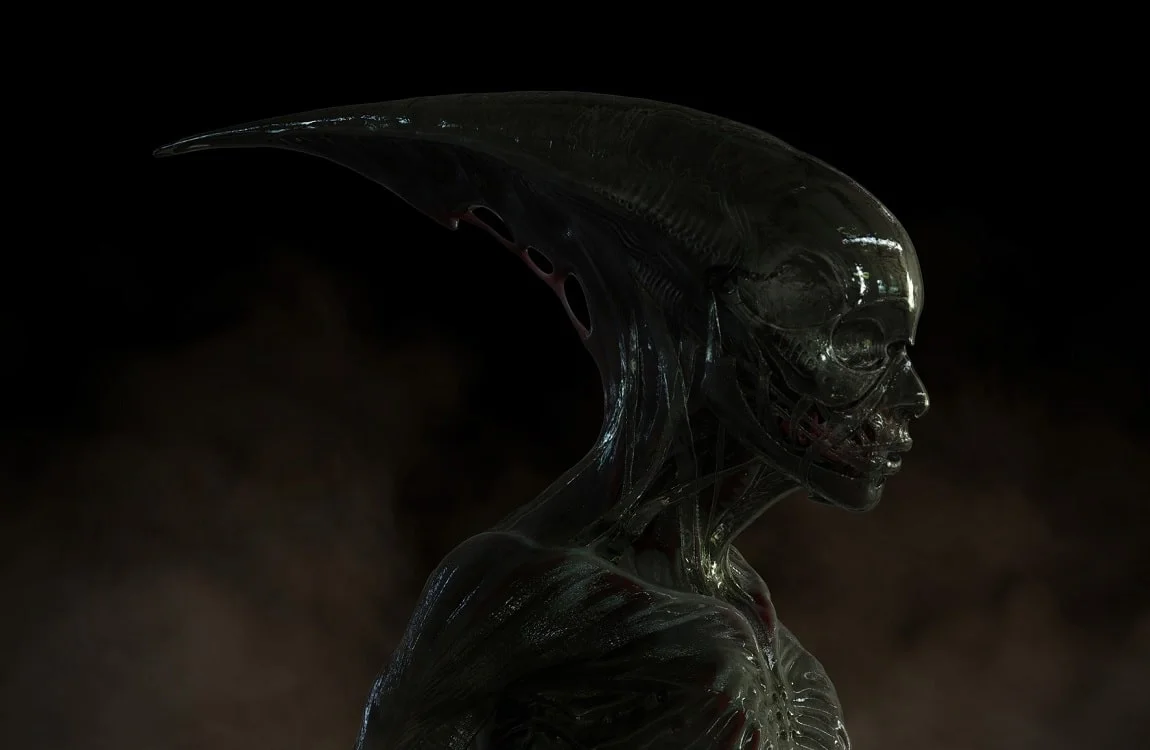 Concept Art for a Female Neomorph by Colin Shulver