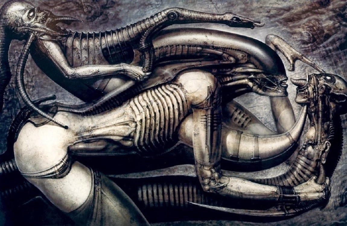 A Female Xenomorph in Giger's Necronomicon