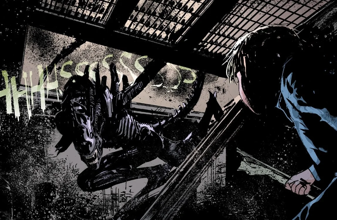 A one-handed Xenomorph from Aliens: Dust To Dust