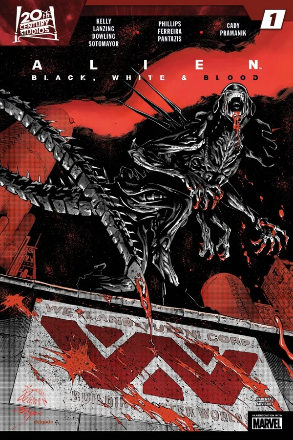 Alien: Black, White & Blood comic cover