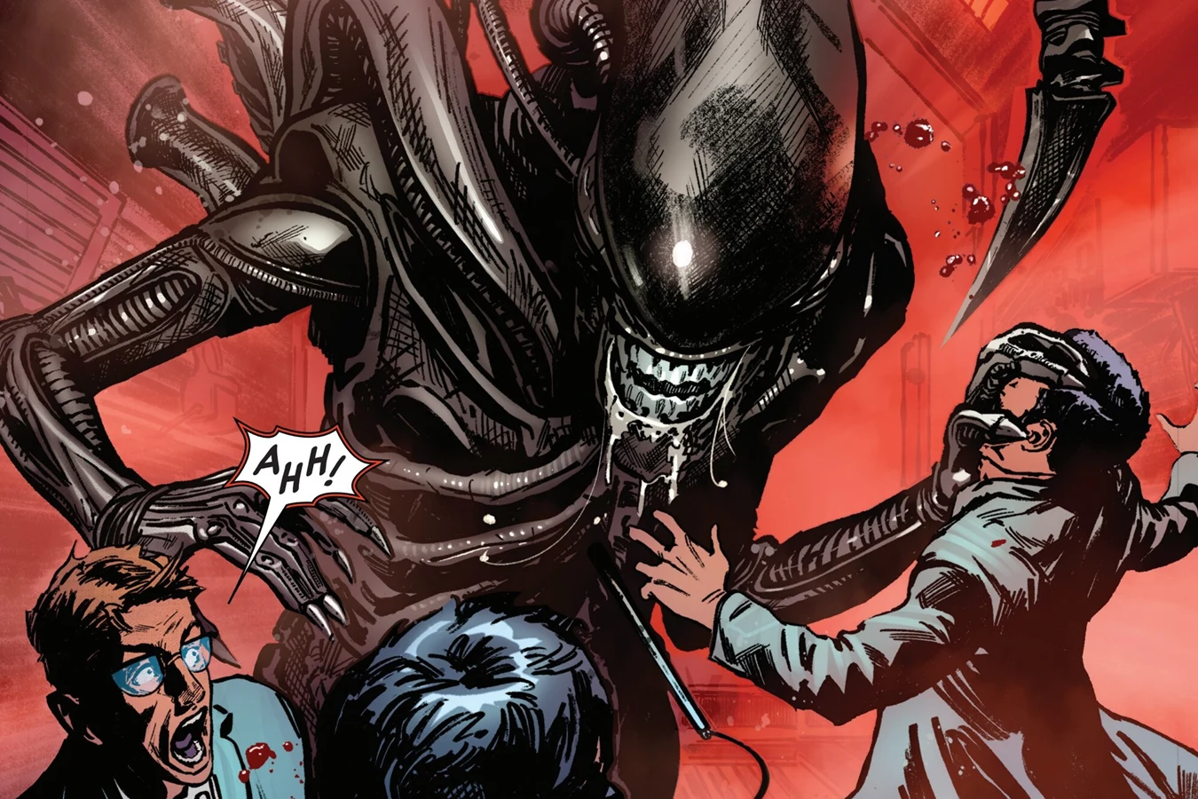Big Chap rampages through the Remus lab after breaking cryogenic stasis