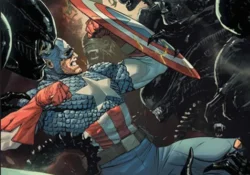 Alien vs. Captain America comic cover