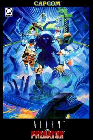 Alien vs. Predator Capcom arcade promotional art