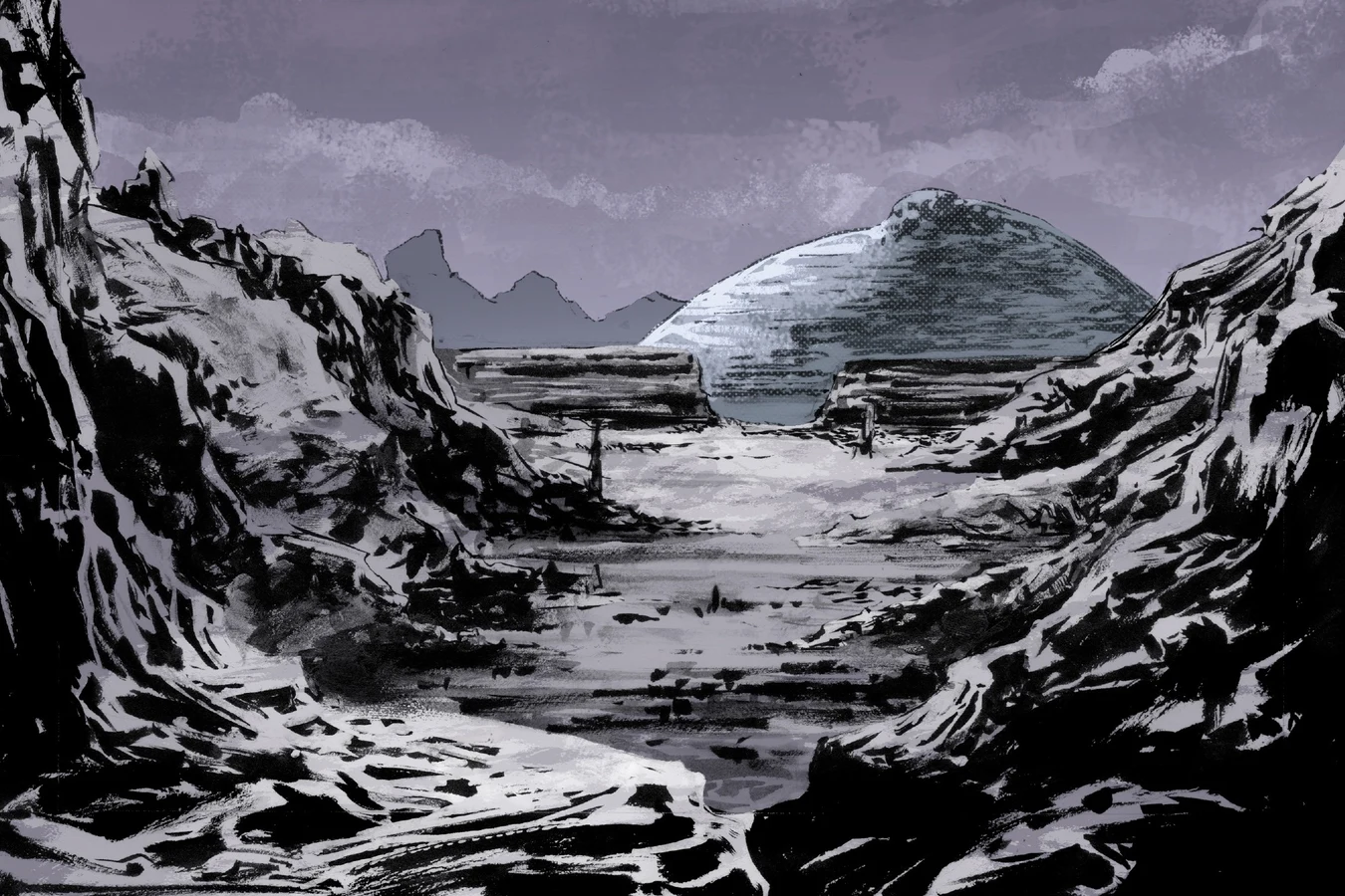 The Engineer pyramid in a canyon on LV-223 in Alien vs. Predator: Life and Death