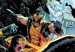 Alien vs. X-Men comic cover art with the X-Men facing Xenomorphs