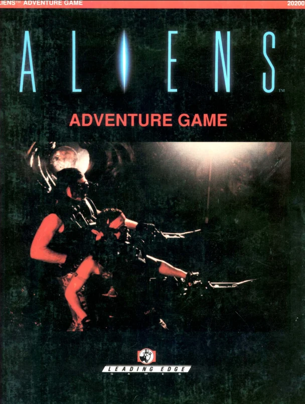 Aliens Adventure Game cover, Leading Edge Games 1991