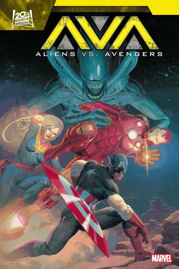 Aliens vs. Avengers comic cover