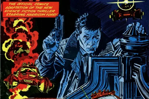 Marvel Comics Blade Runner #1 from October 1982, with Rick Deckard and Spinners