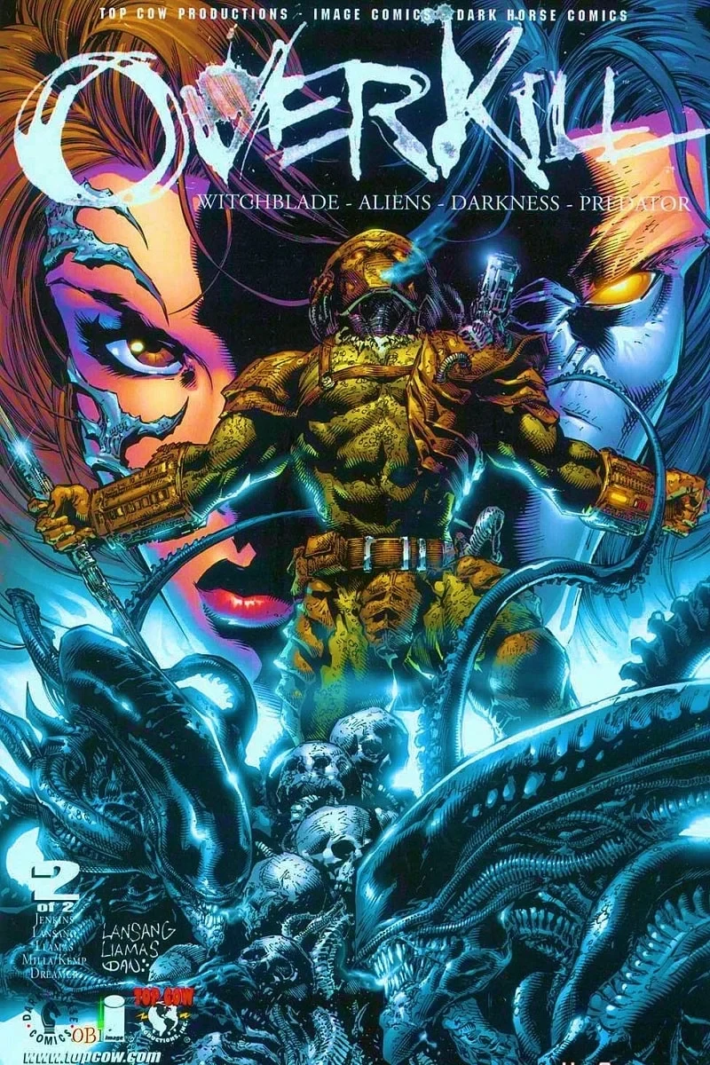 Cover for Overkill: Witchblade/Aliens/Darkness/Predator