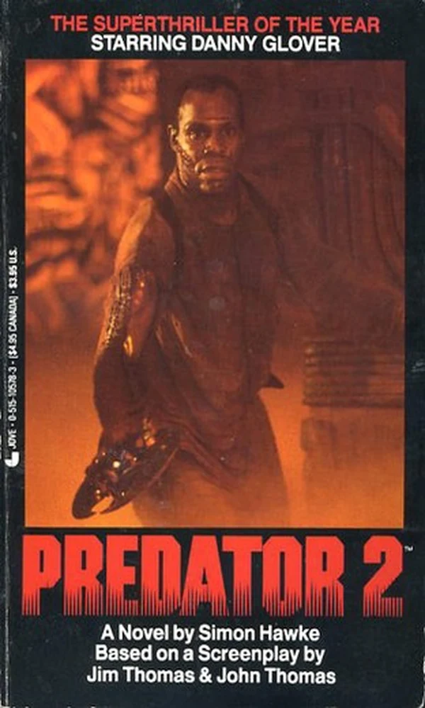 Predator 2 1990 novelization cover