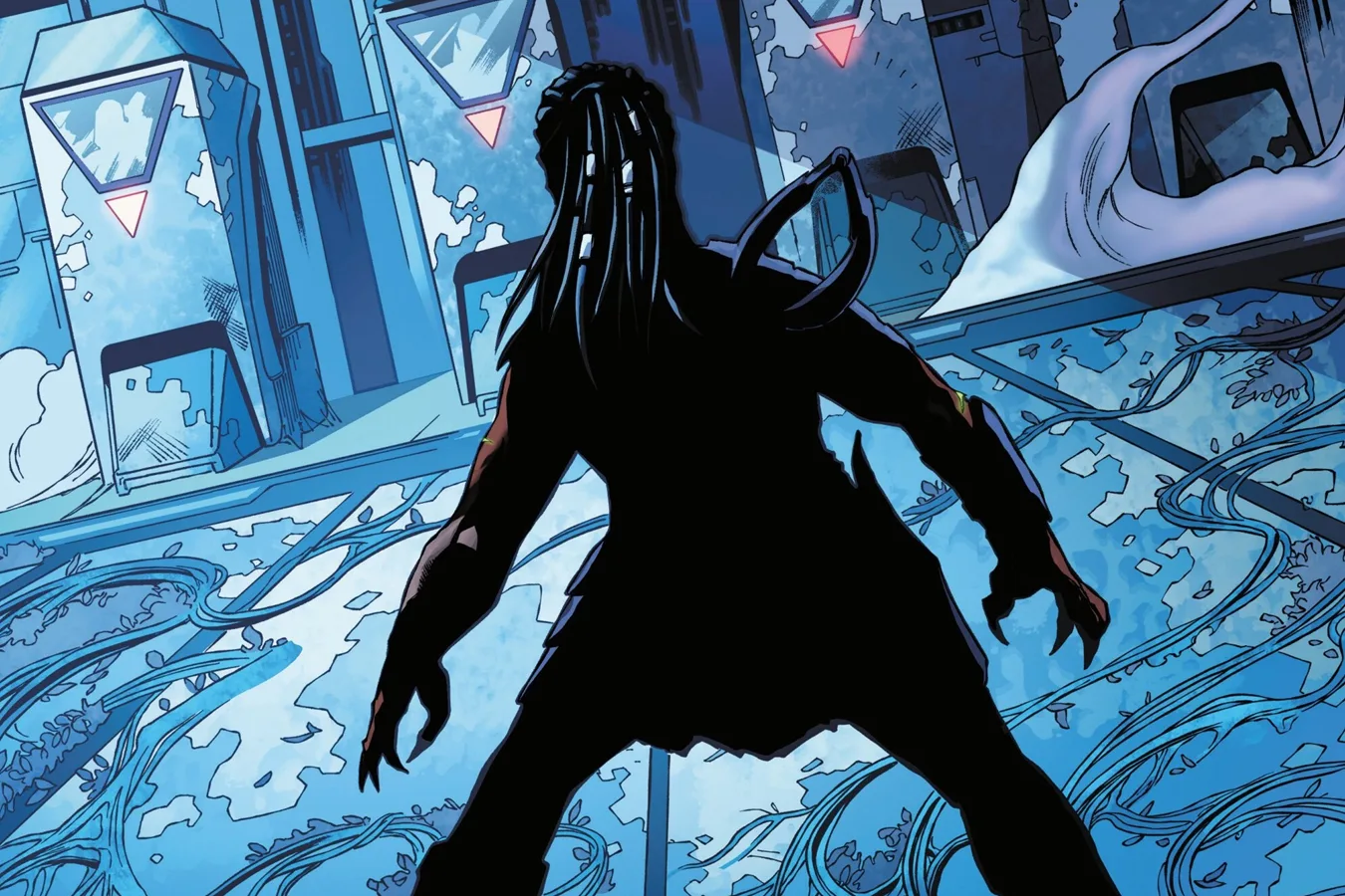 Dek explores the dark corridors of the ancient derelict ship
