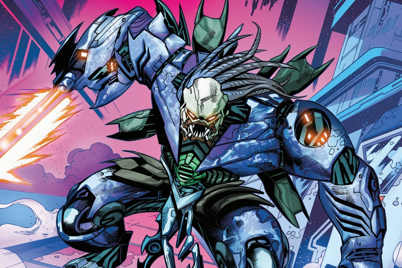 The Yautja Killer robotic hunter from the Predator: Badlands prequel comic