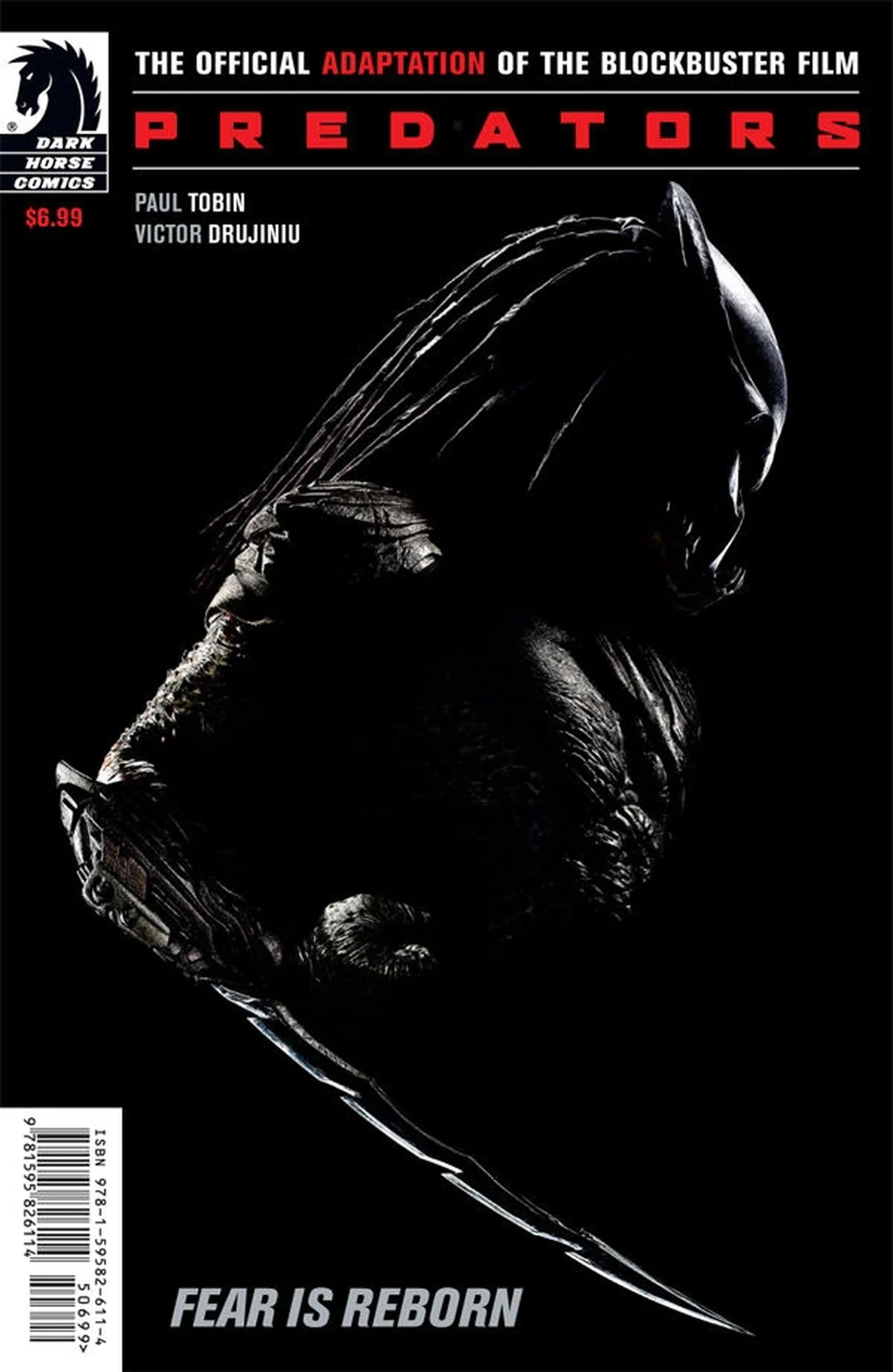 Trade cover for Predators: Beating the Bullet with Royce facing a Super Predator under the Fear is Reborn banner