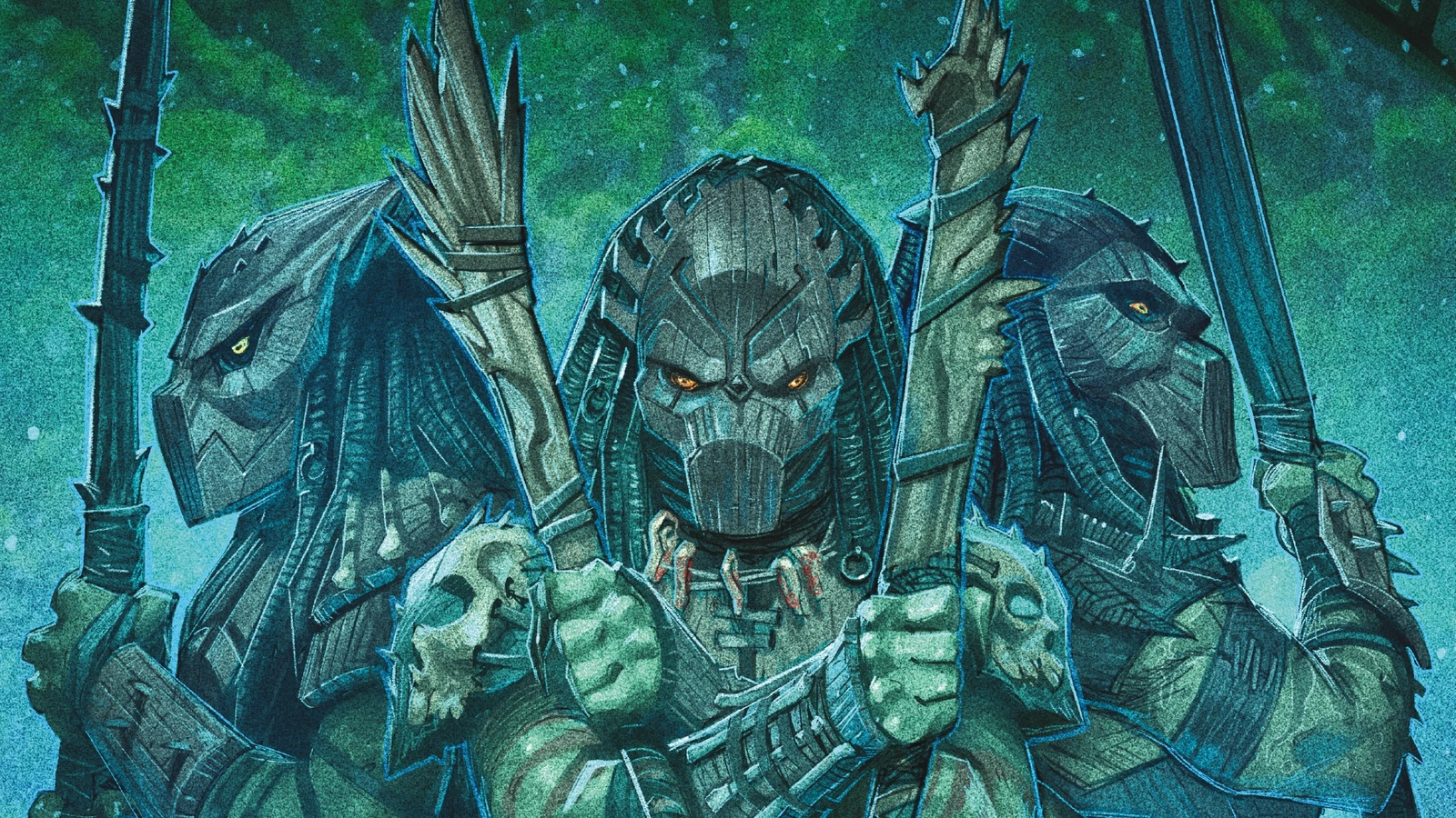 Predator: Hunters Dark Horse comic variant cover art
