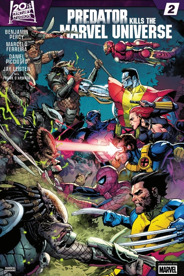 Predator Kills the Marvel Universe comic cover